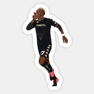 David Okereke Venezia Goal Celebration Italia Sticker